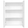 vidaXL Armario de espejo de baño MDF blanco brillante 60x15x75 cm