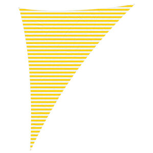 vidaXL Toldo Vela de Sombra Amarillo y blanco 4 x 5 x 6,4 m
