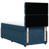vidaXL Cama box spring con colch&oacute;n terciopelo azul 90x200 cm