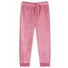 vidaXL Pantalones de ch&aacute;ndal infantiles color frambuesa 116