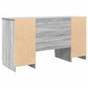 vidaXL Escritorio Gris sonoma 140 x 49 x 76 cm Madera contrachapada