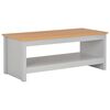 vidaXL Mesa de centro gris 105x47x42 cm