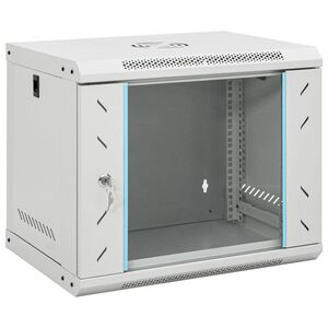 vidaXL Armario rack de red de pared 9U 19" IP20 53x40x45 cm
