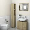 vidaXL Armario de baño madera contrachapada roble Sonoma 25x26,5x170cm