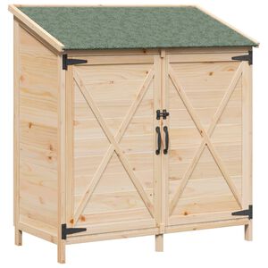 vidaXL Cobertizo de Jard&iacute;n Natural 106 x 56 x 113,5 cm