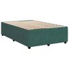 vidaXL Cama box spring con colch&oacute;n terciopelo verde oscuro 120x200 cm