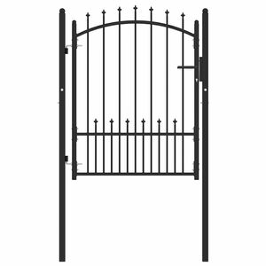 vidaXL Puerta de cerca con picos EMMEN 100 x 125 cm