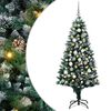 vidaXL Árbol de Navidad artificial Verde 180 cm PVC y Acero y Plástico