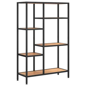 vidaXL Estanter&iacute;a de madera contrachapada y acero 80x30x120 cm