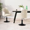 vidaXL Sillas de comedor giratorias 2 uds terciopelo crema