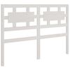 vidaXL Cabecero de cama madera maciza de pino blanco 185,5x4x100 cm