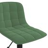 vidaXL Sillas de comedor giratorias 4 unidades terciopelo verde oscuro