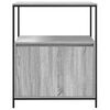 vidaXL Mueble de baño con estantes gris Sonoma 76,5x35x95 cm