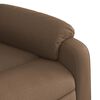 vidaXL Sill&oacute;n reclinable el&eacute;ctrico de tela marr&oacute;n