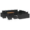 vidaXL Conjunto de sof&aacute; de jard&iacute;n 14 uds. Negro rat&aacute;n sint&eacute;tico