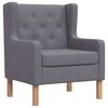 vidaXL Sill&oacute;n de tela gris