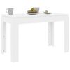 vidaXL Mesa de comedor madera de ingeniería blanco brillo 120x60x76 cm