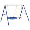 vidaXL Juego de columpios de exterior con columpio y columpio redondo