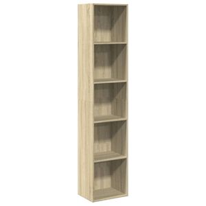 vidaXL Estanter&iacute;a de madera de ingenier&iacute;a roble Sonoma 40x30x189 cm