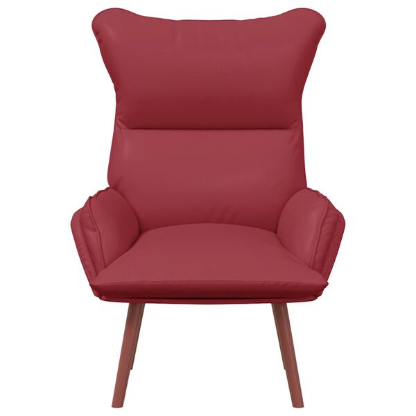vidaXL sillón Rojo vino 69 x 74 x 93 cm Cuero artificial