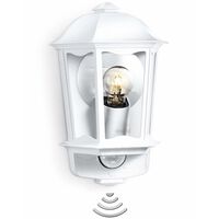 Steinel Lámpara de exterior con sensor L 190 blanco