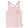 Camiseta de tirantes infantil rosa claro 128