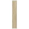 vidaXL Armario de ba&ntilde;o madera contrachapada color roble 30x30x183,5 cm