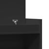 vidaXL Zapatero madera de ingenier&iacute;a negro 100,5x28x100 cm