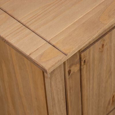 vidaXL Mueble para TV de madera maciza pino estilo Panamá 120x40x50 cm