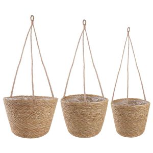 vidaXL 3 uds. Natural &Oslash;26 x 19 cm 100% Hierba marina