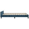 vidaXL Estructura de cama sin colch&oacute;n terciopelo azul oscuro 120x200cm
