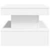 vidaXL Mesa de centro con luces LED blanco 90x50x40 cm
