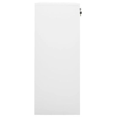 vidaXL Armario de oficina de acero blanco 90x40x102 cm