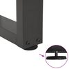 vidaXL Patas para mesa de comedor en forma de V (2 unidades), antracita, 100 x (72-73,3) cm, acero