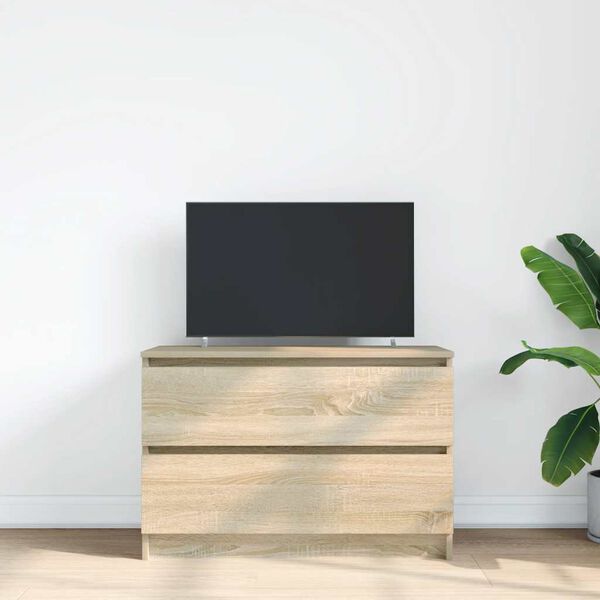 vidaXL Mueble de TV roble Sonoma 80x35x54 cm madera de ingenier&iacute;a