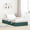 vidaXL Cama con almacenamiento Verde oscuro 90 x 190 cm Terciopelo