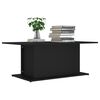 vidaXL Mesa de centro madera contrachapada negro 102x55,5x40 cm