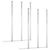 vidaXL Mamparas de ducha 2 uds vidrio templado transparente 104x130 cm