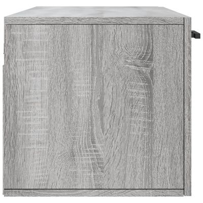 vidaXL Armario de pared madera ingeniería gris Sonoma 100x36,5x35 cm