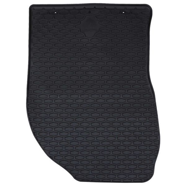 vidaXL Alfombrilla de Coche 4 pcs Negro Goma