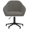 vidaXL Sillas de comedor giratorias 6 unidades terciopelo gris oscuro