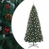 vidaXL &Aacute;rbol de Navidad artificial de bisagras con bolas 400 cm