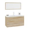 vidaXL Conjunto de muebles de baño 3 piezas color roble Sonoma