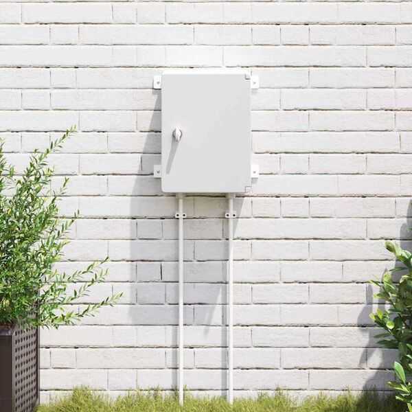 vidaXL Armario de Control Gris 47 x 20 x 60 cm Pl&aacute;stico ABS