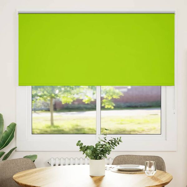 vidaXL Estor Enrollable Opaco hojas verde 155x150cm Tela Ancho 151,6cm