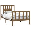 vidaXL Estructura cama sin colch&oacute;n madera pino marr&oacute;n miel 100x200 cm