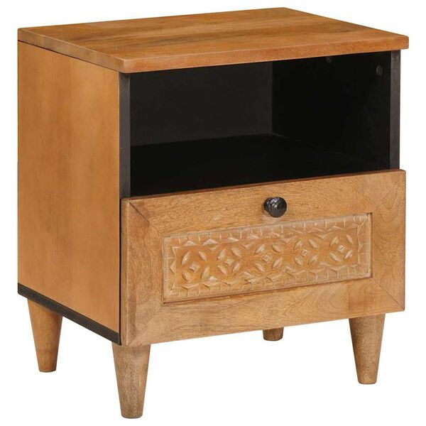 vidaXL Armario de Noche con caj&oacute;n Marr&oacute;n Claro 40 x 33 x 46 cm