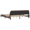 vidaXL Estructura de cama Dover cuero sintético marrón 200x200cm
