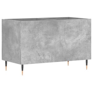 vidaXL Mueble discos madera contrachapada gris hormig&oacute;n 74,5x38x48 cm