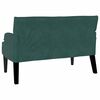 vidaXL Banco Chesterfield Verde oscuro 112 x 65.5 x 75 cm Terciopelo